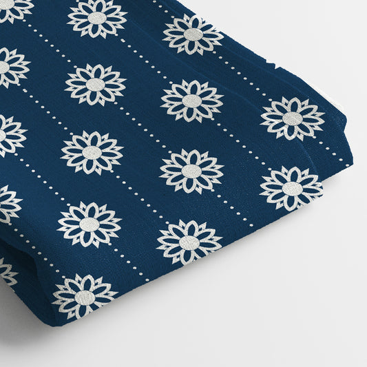 Pure Linen Digital Print Fabric | 5 Meter, 44" Width, Unstitched