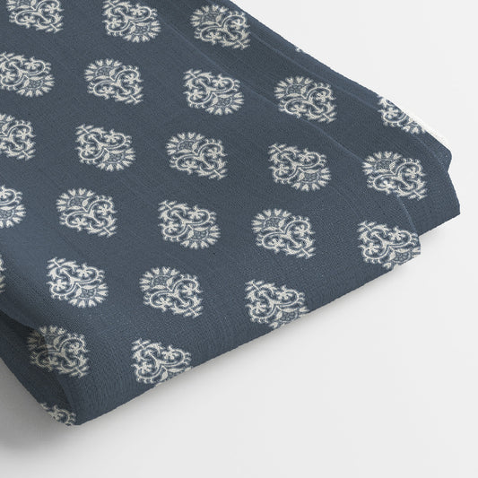 Pure Linen Digital Print Fabric | 5 Meter, 44" Width, Unstitched
