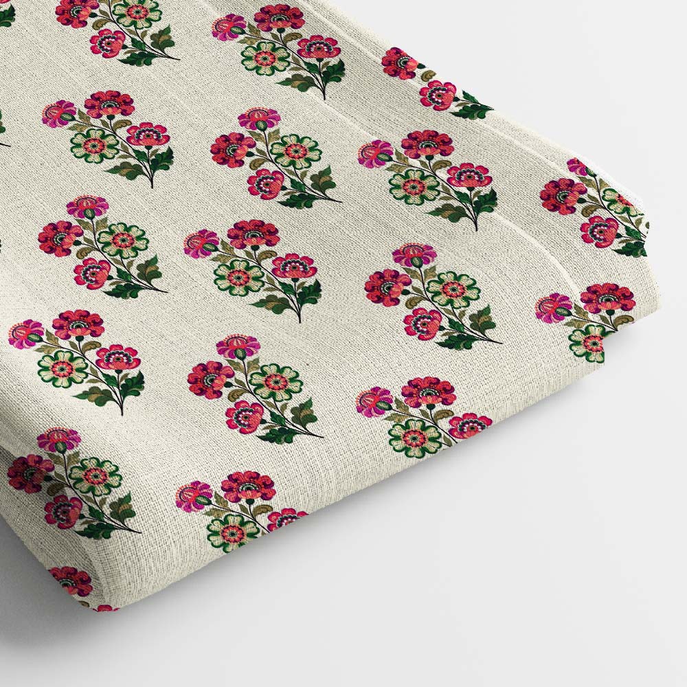 Crepe Digital Print Fabric | 5 Meter, 44" Inches, Unstitched