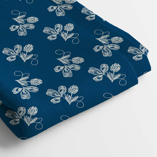 Crepe Digital Print Fabric | 5 Meter, 44" Inches, Unstitched