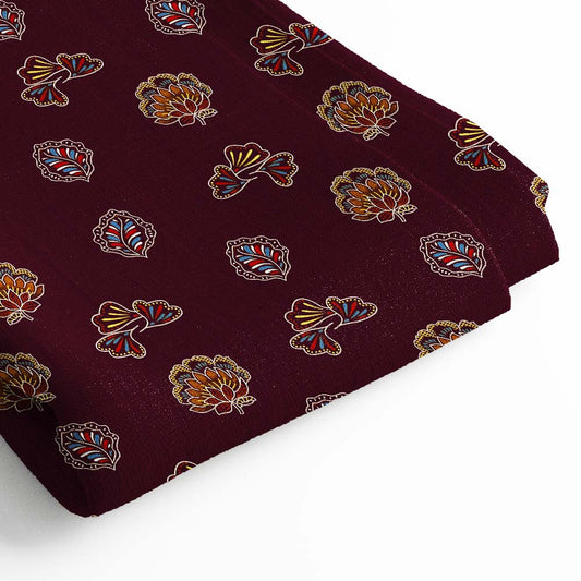 Rayon Digital Print Fabric | 5 Meter, 44" Width, Unstitched