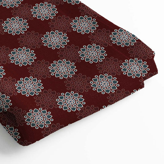 Rayon Digital Print Fabric | 5 Meter, 44" Width, Unstitched
