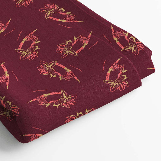 Muslin Digital Printed Fabric | 5 Meter, 44" Width, Unstitched
