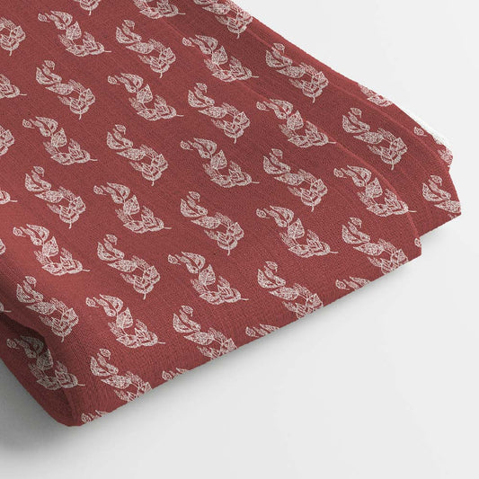 Muslin Digital Printed Fabric | 5 Meter, 44" Width, Unstitched