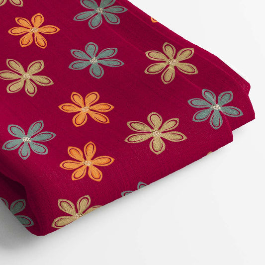 Muslin Digital Printed Fabric | 5 Meter, 44" Width, Unstitched