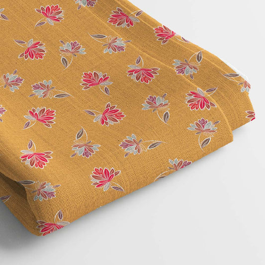 Muslin Digital Printed Fabric | 5 Meter, 44" Width, Unstitched