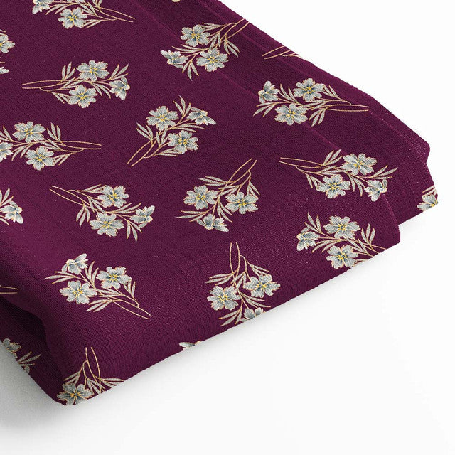 Rayon Digital Print Fabric | 5 Meter, 44" Width, Unstitched