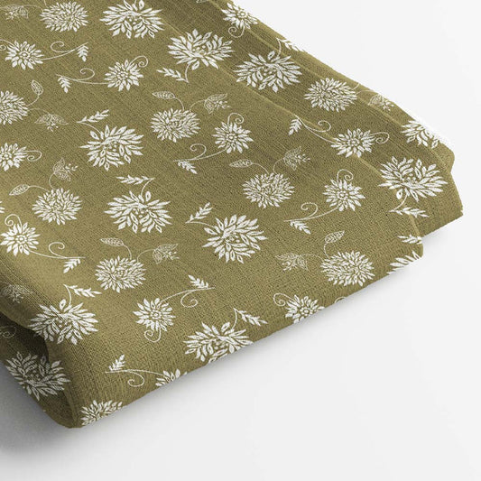 Muslin Digital Printed Fabric | 5 Meter, 44" Width, Unstitched