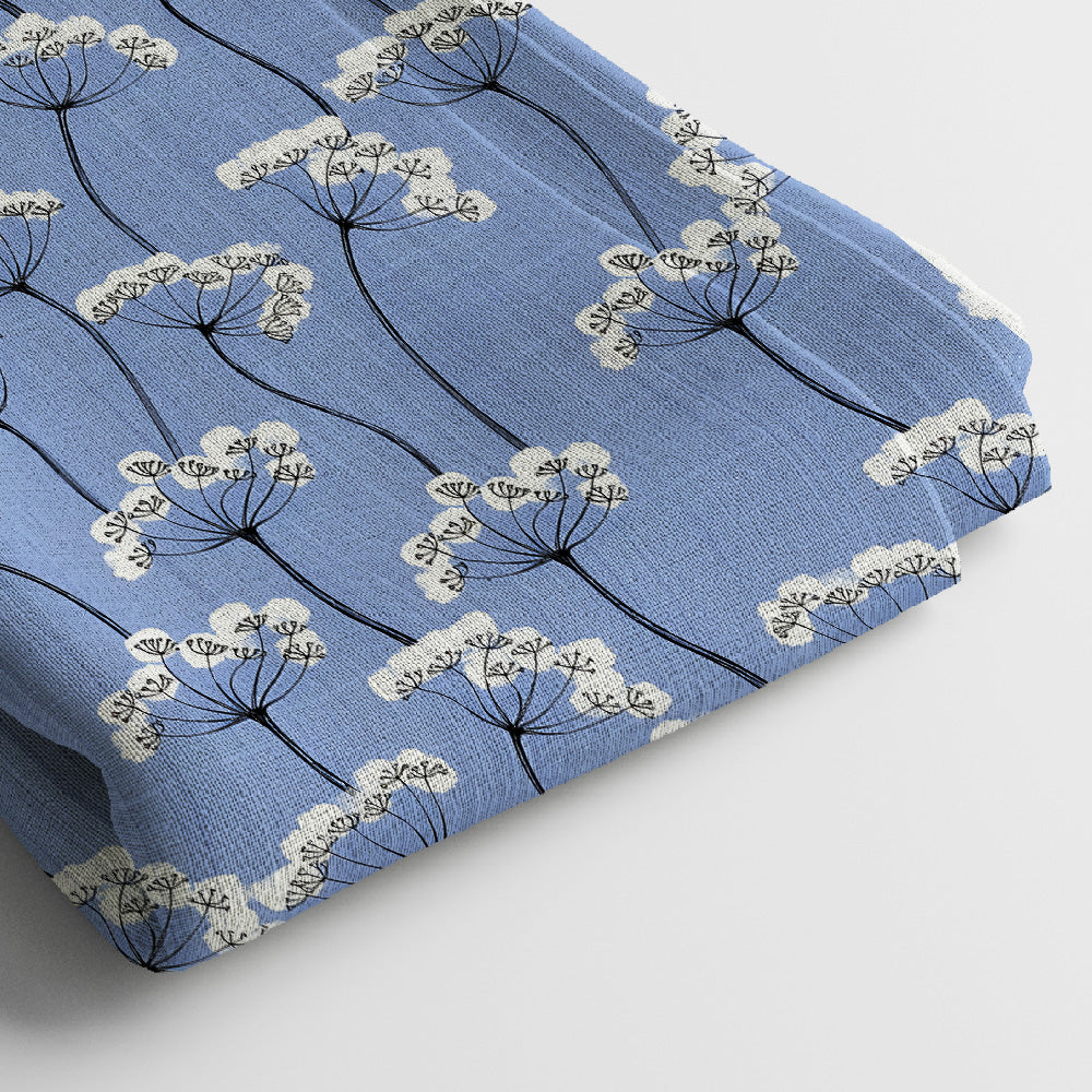 Pure Linen Digital Print Fabric | 5 Meter, 44" Width, Unstitched