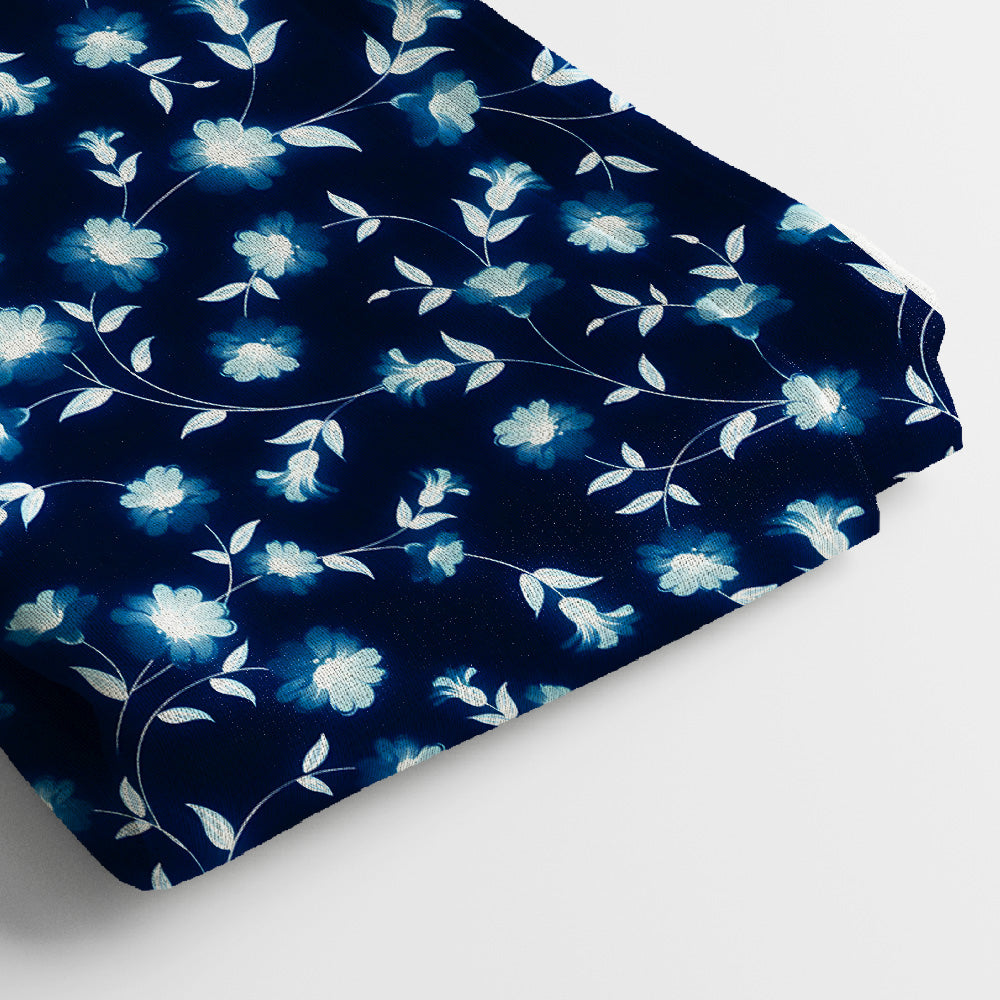 Kota Doria Digital Print Fabric | 5 Meter, 44" Width, Unstitched