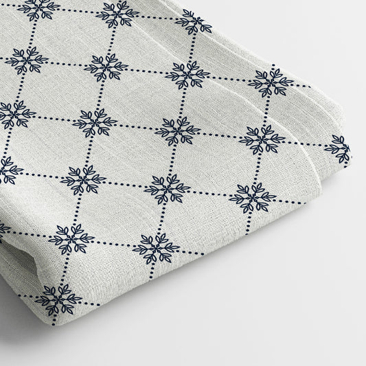 Pure Linen Digital Print Fabric | 5 Meter, 44" Width, Unstitched