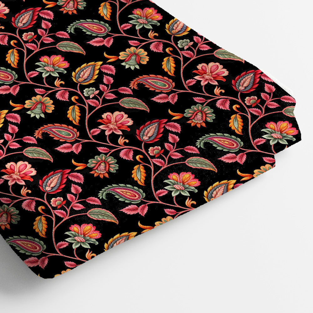 Pure Linen Digital Print Fabric | 5 Meter, 44" Width, Unstitched
