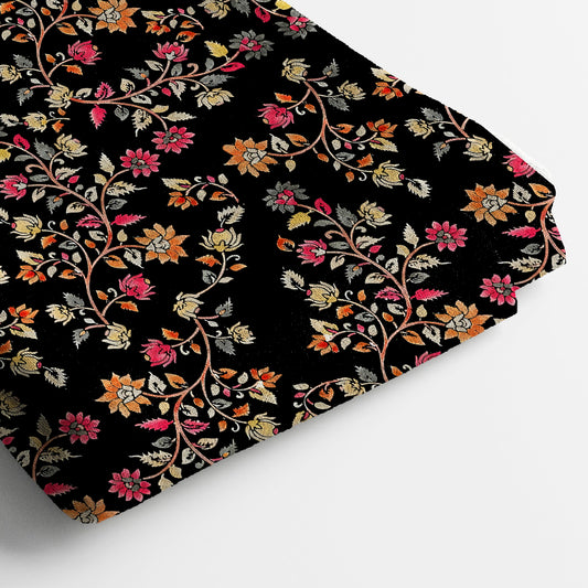 Kota Doria Digital Print Fabric | 5 Meter, 44" Width, Unstitched