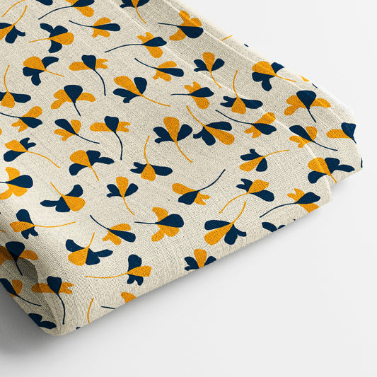 Pure Linen Digital Print Fabric | 5 Meter, 44" Width, Unstitched