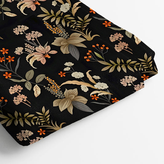 Pure Linen Digital Print Fabric | 5 Meter, 44" Width, Unstitched