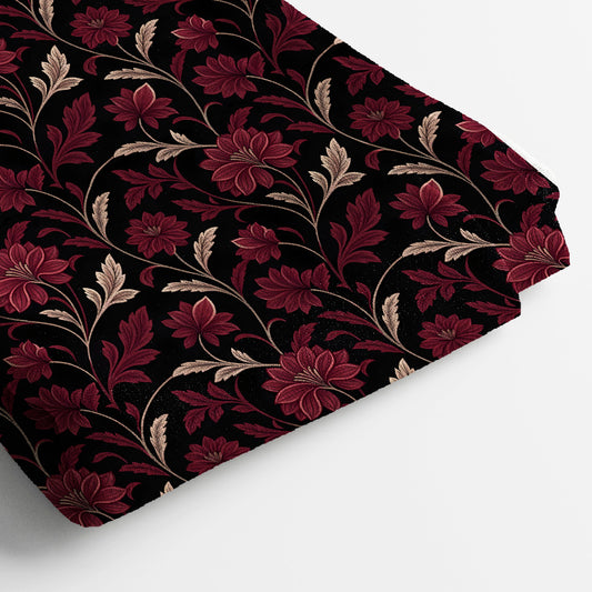 Kota Doria Digital Print Fabric | 5 Meter, 44" Width, Unstitched