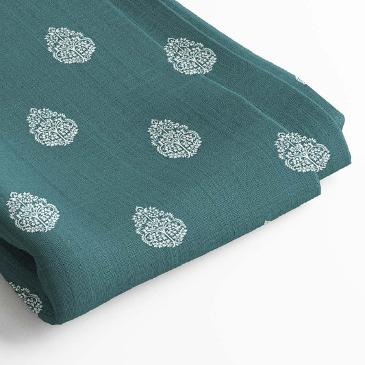 Muslin Digital Printed Fabric | 5 Meter, 44" Width, Unstitched