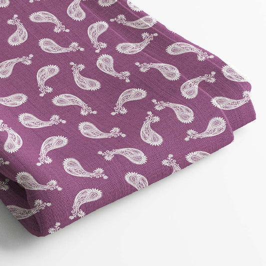 Muslin Digital Printed Fabric | 5 Meter, 44" Width, Unstitched