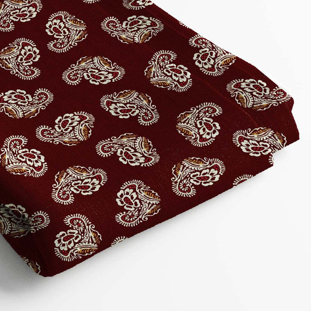 Muslin Digital Printed Fabric | 5 Meter, 44" Width, Unstitched