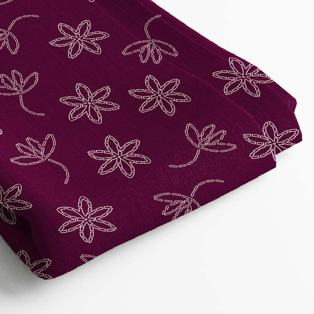 Muslin Digital Printed Fabric | 5 Meter, 44" Width, Unstitched