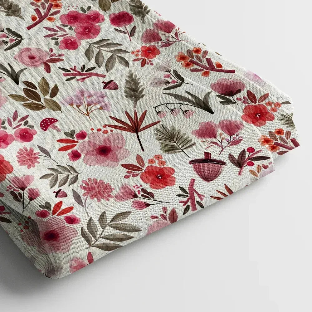 Muslin Digital Printed Fabric | Poly Blend, 44 Width, Unstitched, Soft, Lightweight - Arihant Creations