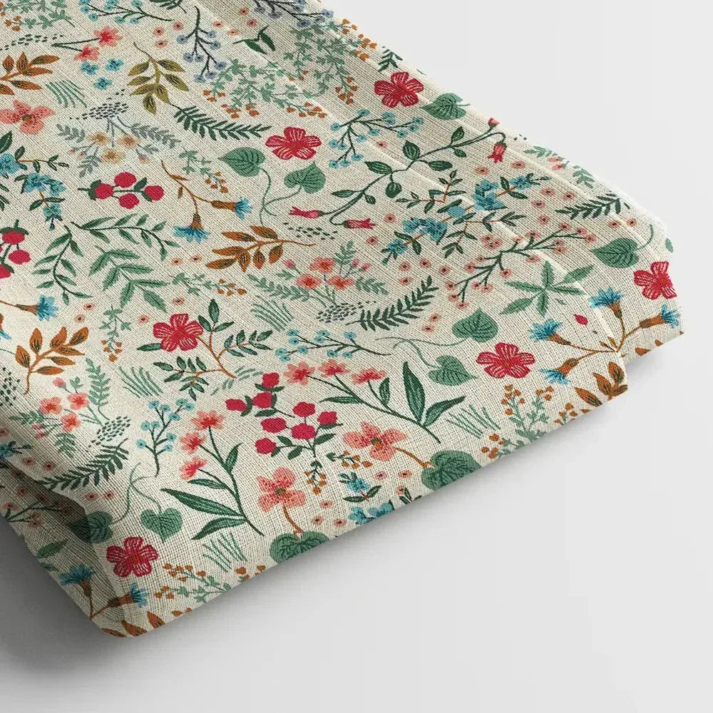 Muslin Digital Printed Fabric | Poly Blend, 44 Width, Unstitched, Soft, Lightweight - Arihant Creations