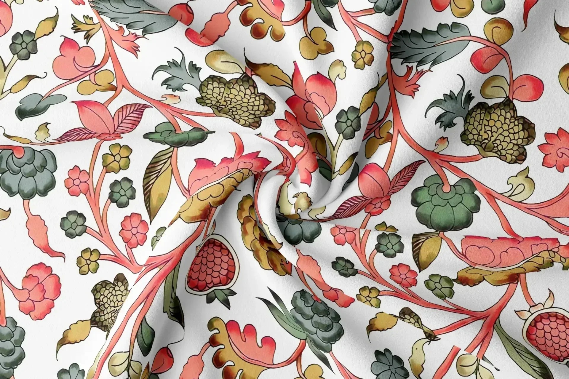 Rayon Digital Print Fabric | 44 Width, Unstitched, Poly Blend - Arihant Creations