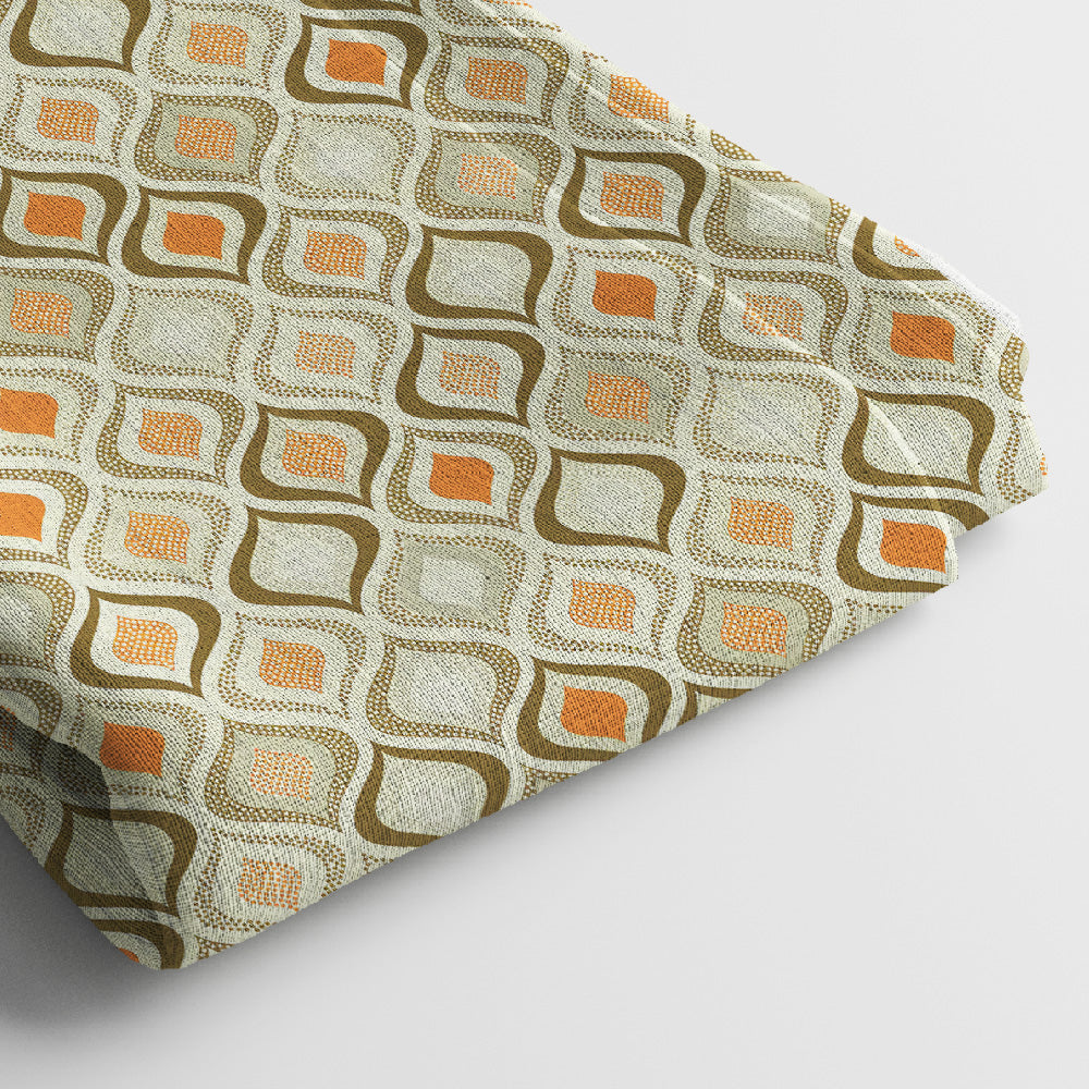 Kota Doria Digital Print Fabric | 5 Meter, 44" Width, Unstitched