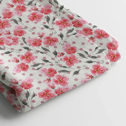 Poly Cotton Digital Printed Fabric, Soft & Lightweight, For Women's Clothing - Arihant Creations