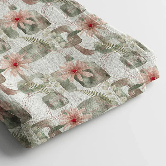 Poly Cotton Digital Printed Fabric, Soft & Lightweight, For Women's Clothing - Arihant Creations