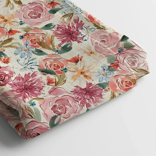 Poly Cotton Digital Printed Fabric, Soft & Lightweight, For Women's Clothing - Arihant Creations