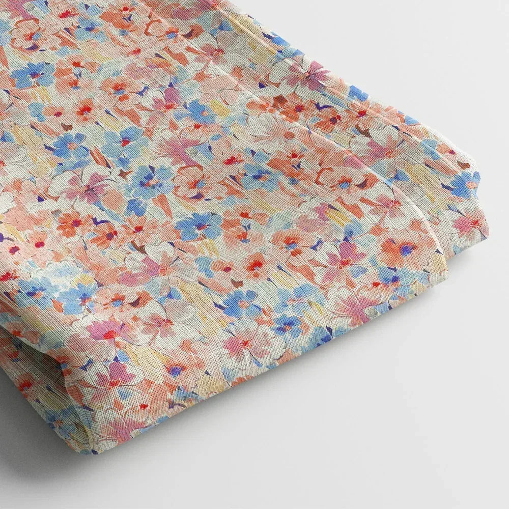 Poly Cotton Digital Printed Fabric, Soft & Lightweight, For Women's Clothing - Arihant Creations