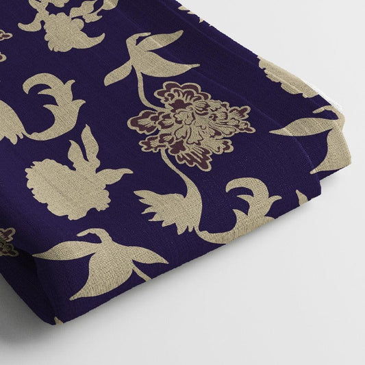 Linen Digital Print Fabric | 44 Inches, Unstitched - Arihant Creations