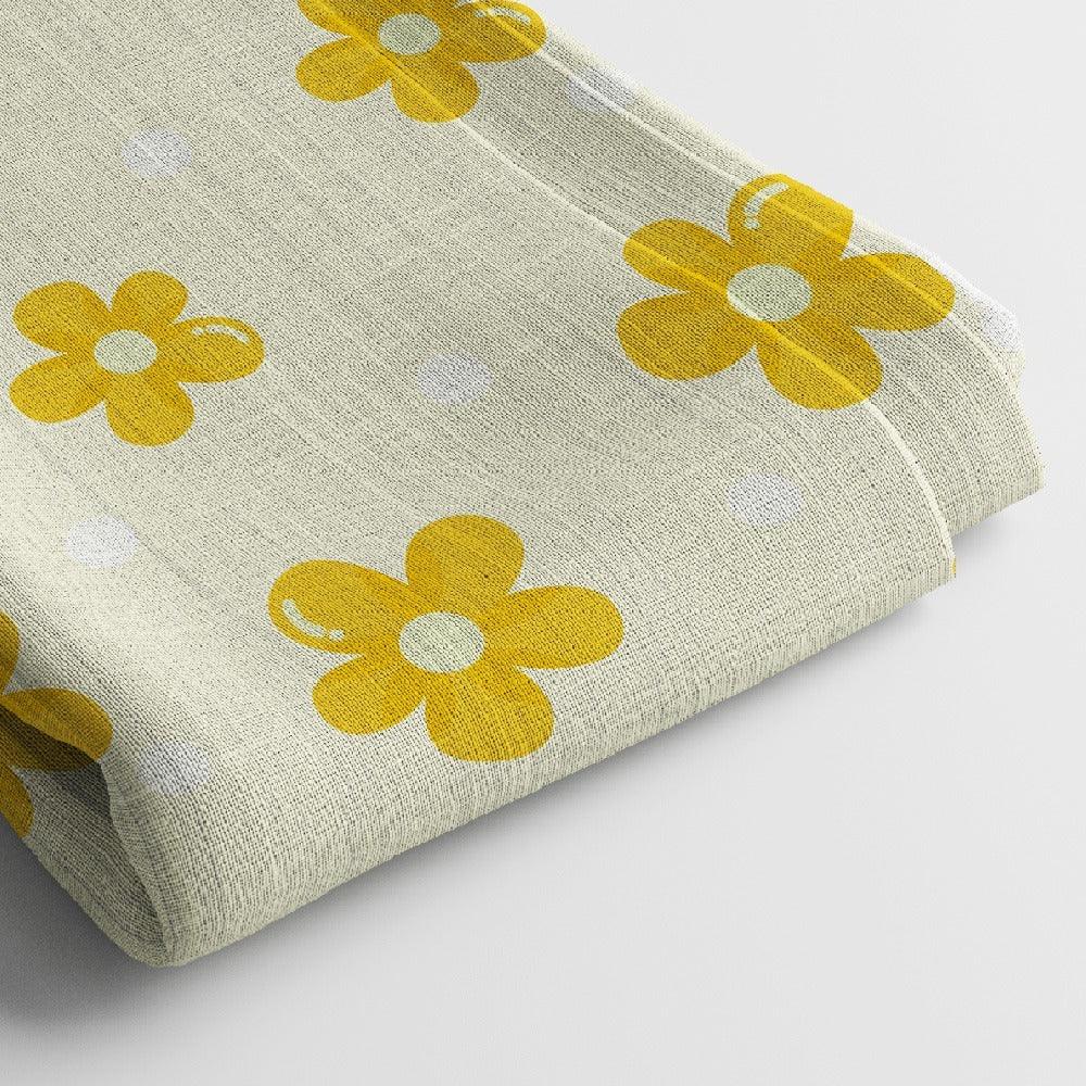 Linen Digital Print Fabric | 44 Inches, Unstitched - Arihant Creations