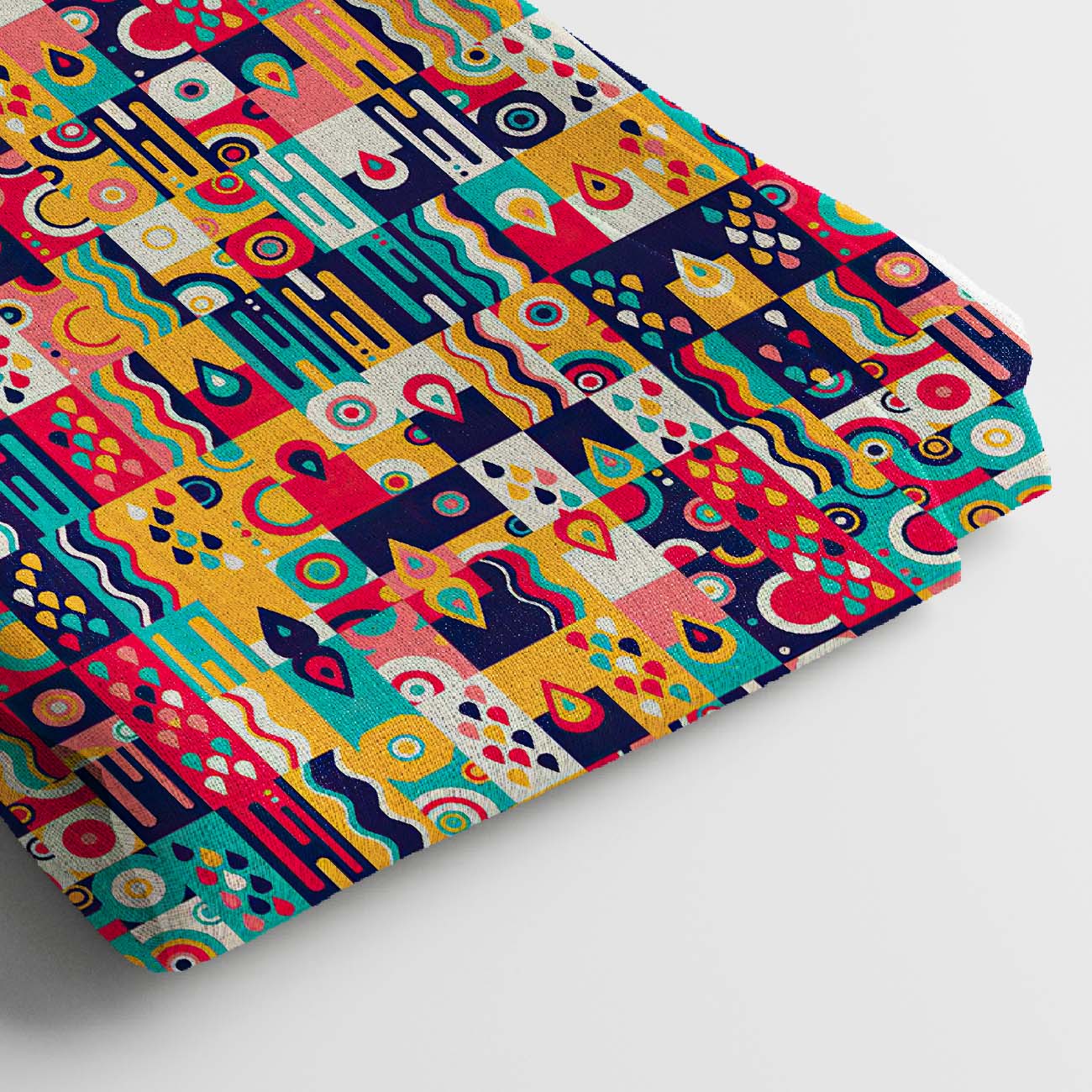 Rayon Digital Print Fabric | 5 Meter, 44 Width, Unstitched Dress Material, Poly Blend