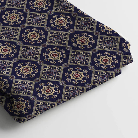 Modal Satin Digital Print Fabric | 44 Inches, Unstitched - Arihant Creations