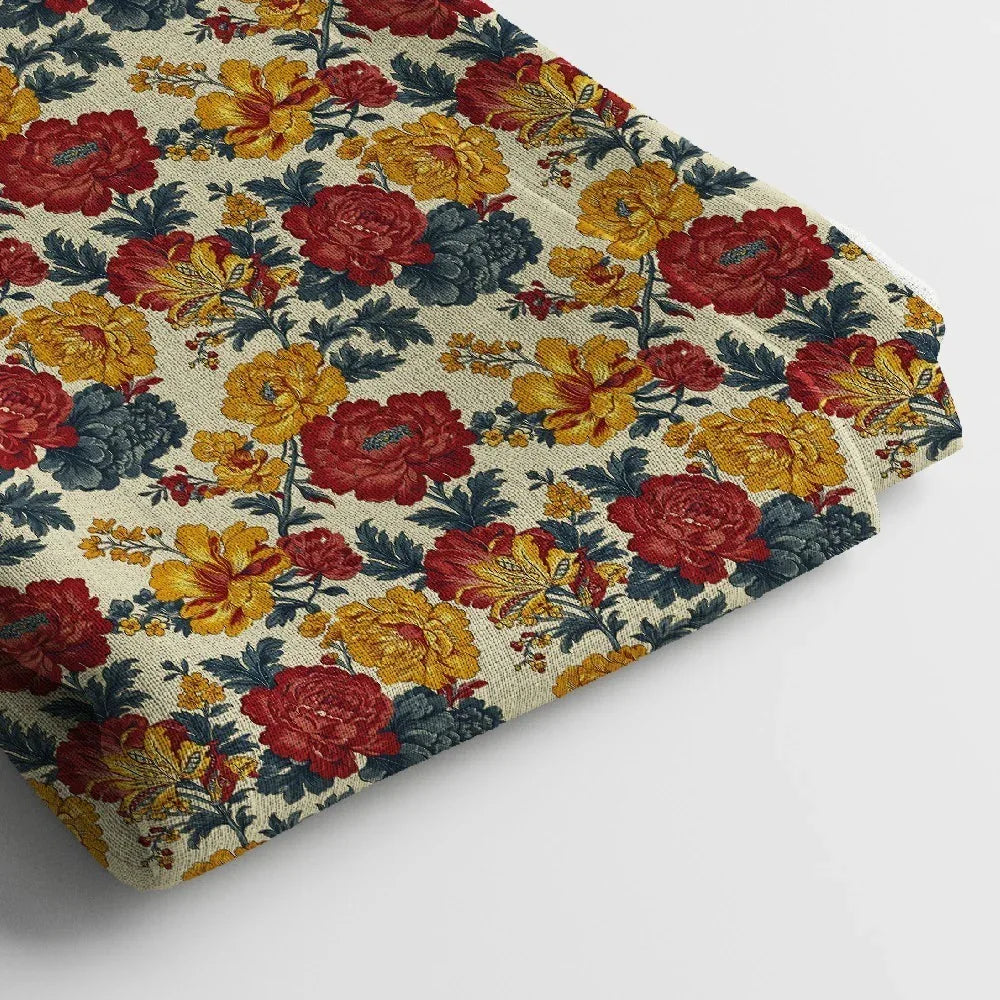 Poly Cotton Digital Printed Fabric | 44 Inches , Unstitched - Arihant Creations