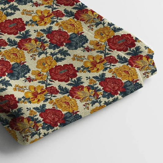 Poly Cotton Digital Printed Fabric | 44 Inches , Unstitched - Arihant Creations