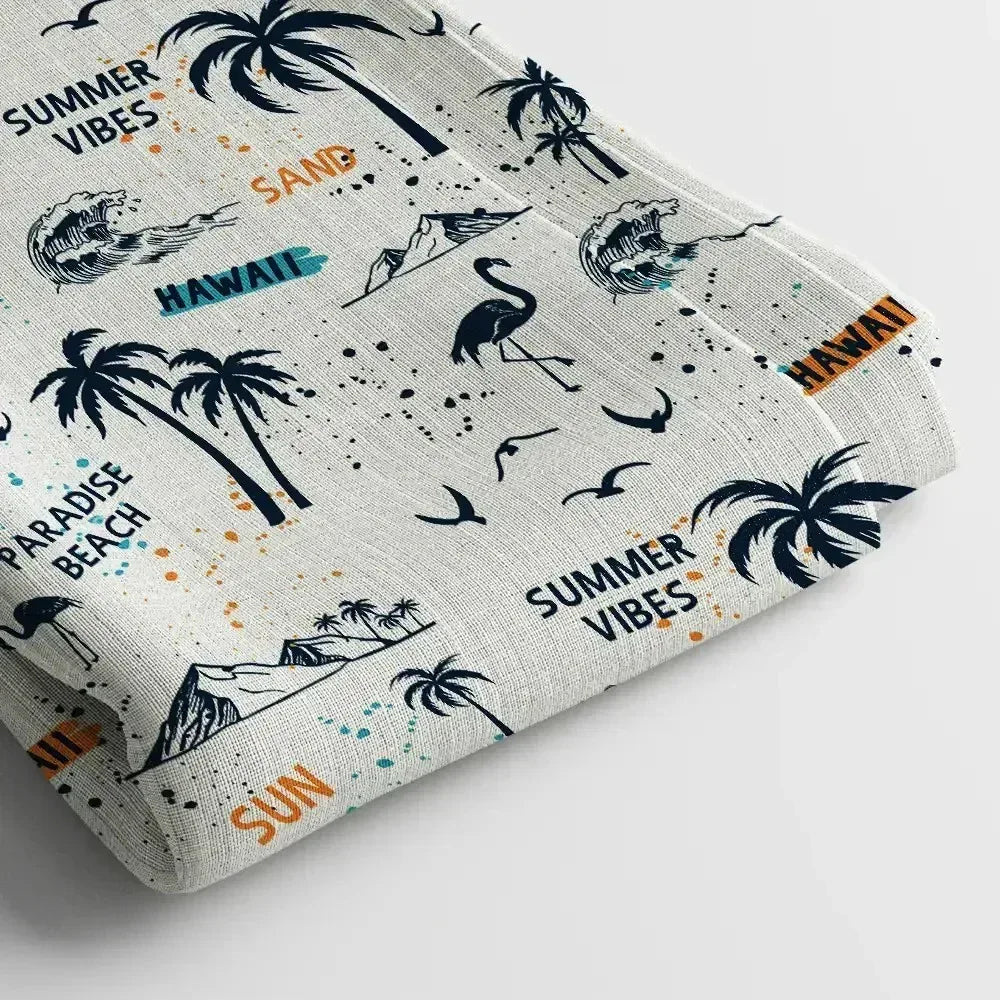 Japan Satin Digital Print Fabric | 44 Inches, Unstitched - Arihant Creations