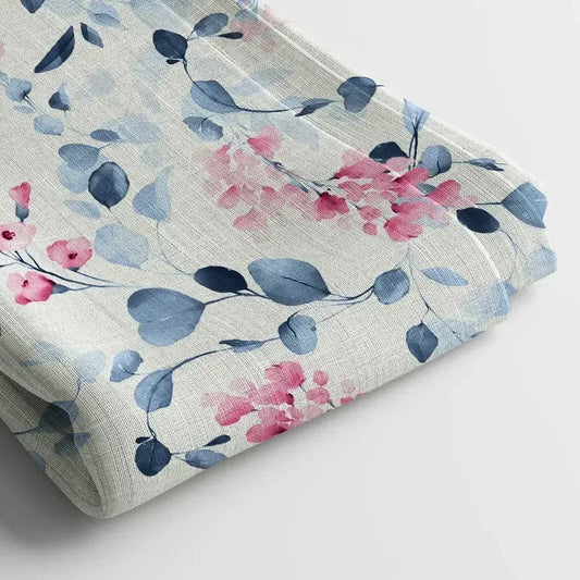 Muslin Digital Printed Fabric | Poly Blend, 44 Width, Unstitched, Soft, Lightweight - Arihant Creations