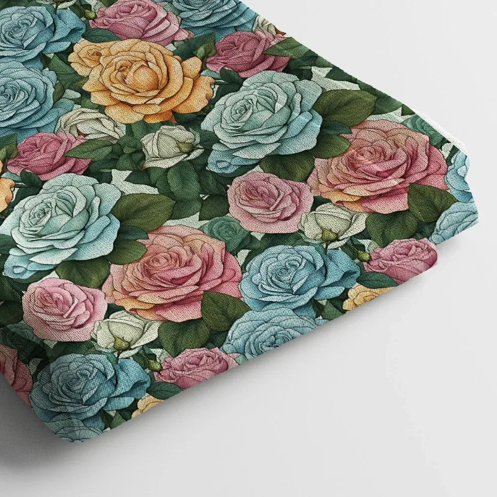 Poly Cotton Digital Printed Fabric | 44 Inches , Unstitched - Arihant Creations