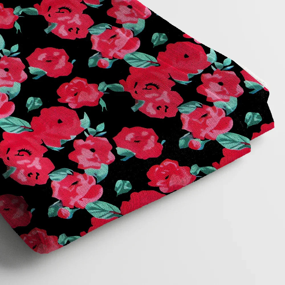 Poly Cotton Digital Printed Fabric, Soft & Lightweight, For Women's Clothing - Arihant Creations