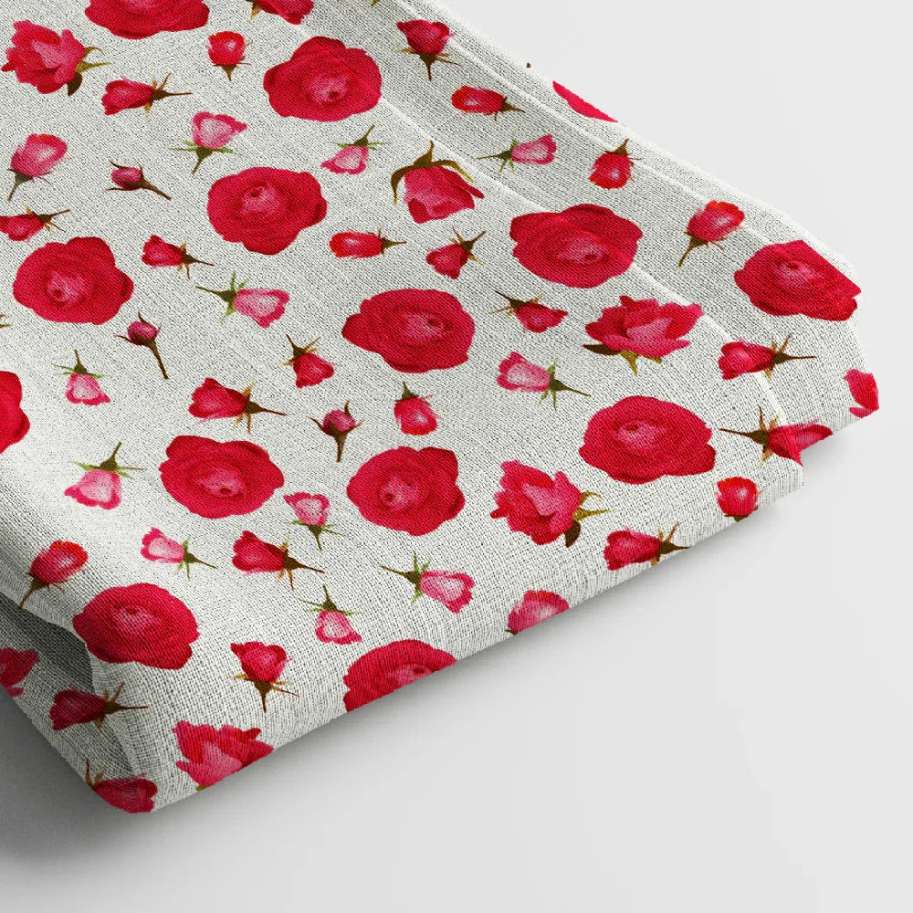 Georgette Digital Print Fabric | 44 Inches, Unstitched - Arihant Creations