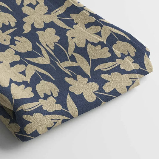 Linen Digital Print Fabric | 44 Inches, Unstitched - Arihant Creations