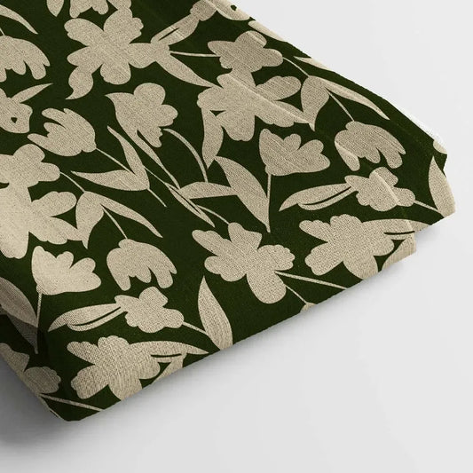 Linen Digital Print Fabric | 44 Inches, Unstitched - Arihant Creations
