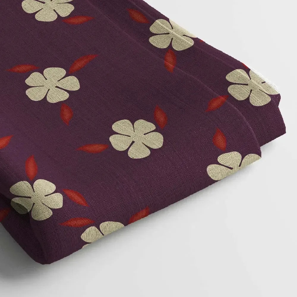 Georgette Digital Print Fabric | 44 Inches, Unstitched - Arihant Creations