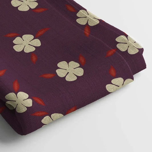 Georgette Digital Print Fabric | 44 Inches, Unstitched - Arihant Creations