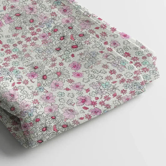 Linen Digital Print Fabric | 44 Inches, Unstitched - Arihant Creations
