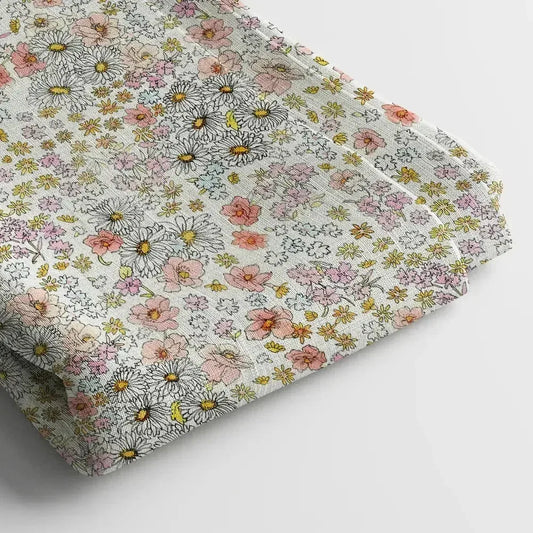 Linen Digital Print Fabric | 44 Inches, Unstitched - Arihant Creations