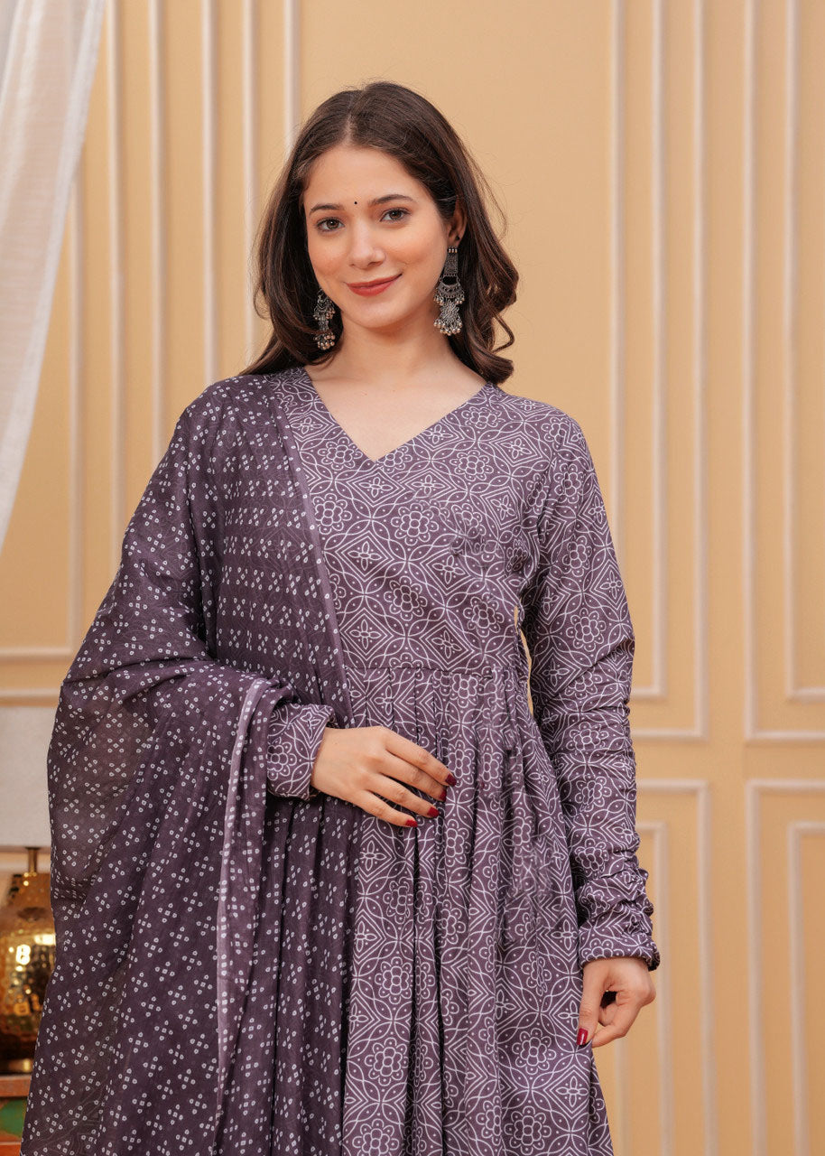 Women's Rayon Printed Kurti Pant Dupatta Set